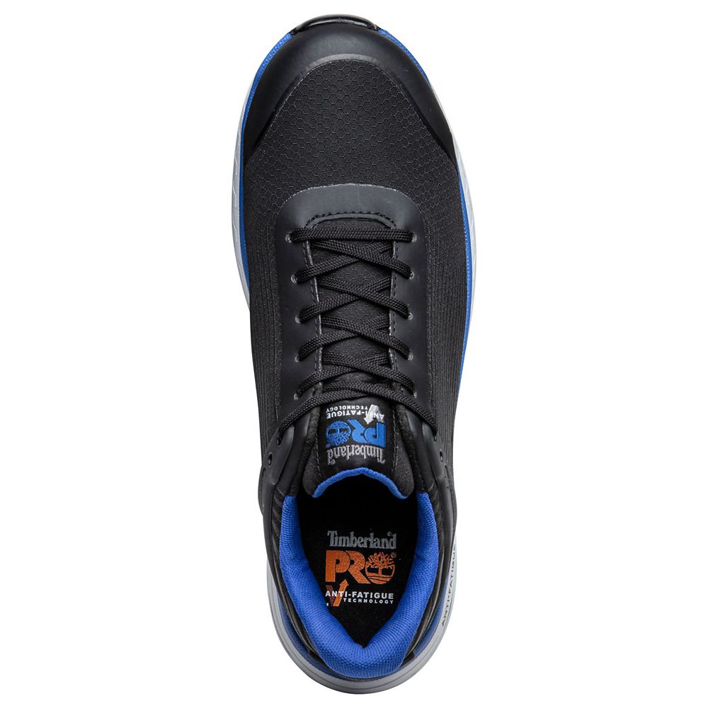 Zapatos De Seguridad Timberland Hombre Pro® Drivetrain Comp Toe Negras/Azules - Chile ISH-471805